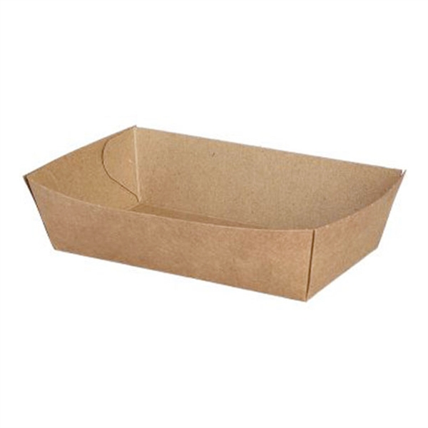 Snack bakke brun/natur, 50 stk. engangsservice