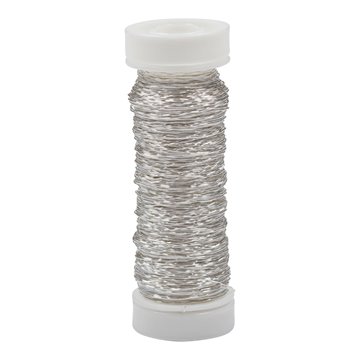 Bouillontråd sølv 0,3mm x 35m, 25g festartikler