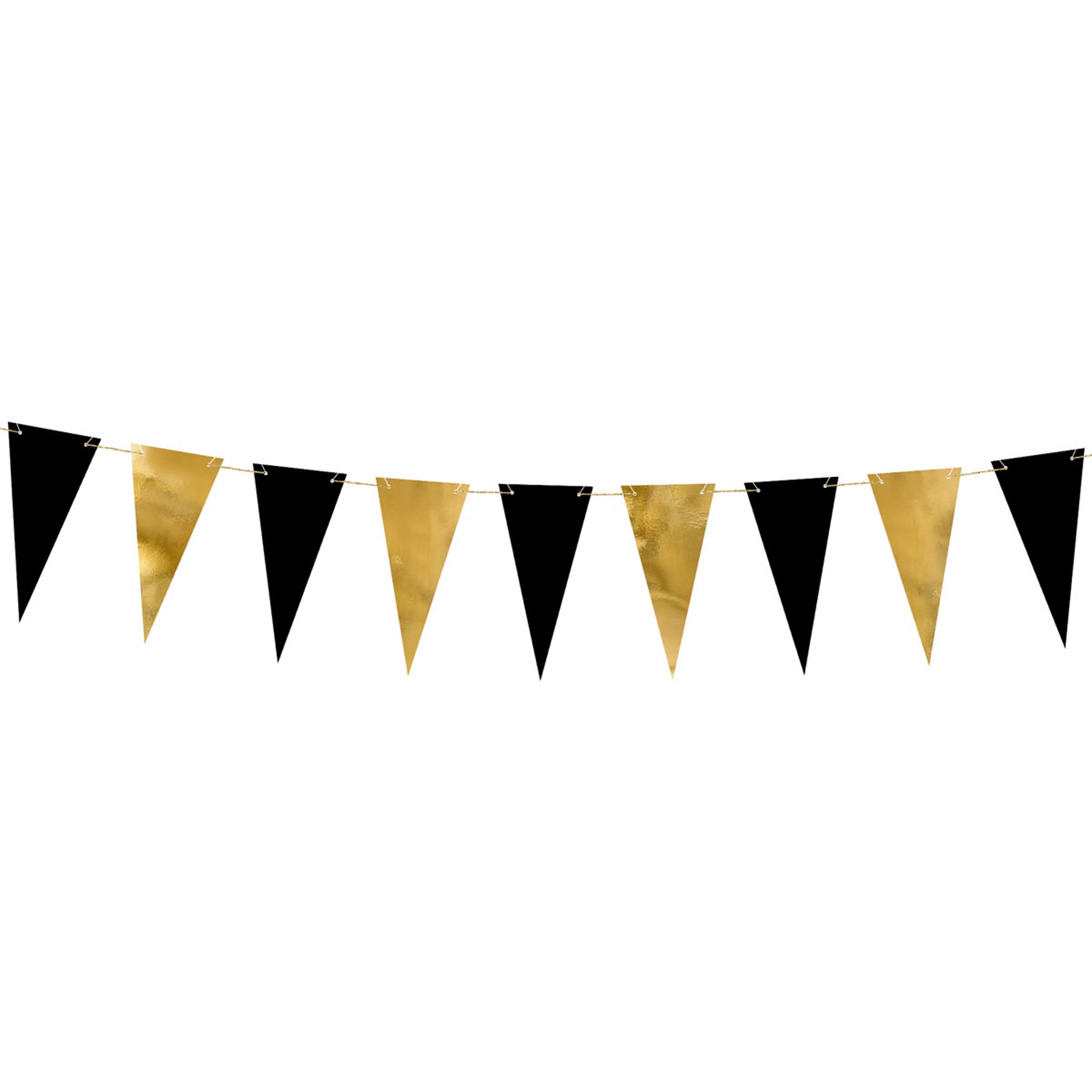 Glitter Vimpel Guld 6m main image 1