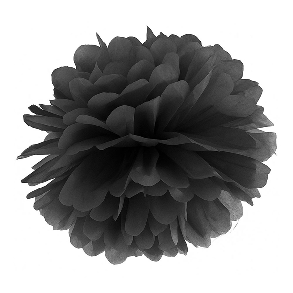 Pompon papirdekoration sort 25cm festartikler