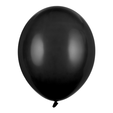 Balloner sort pastel 30cm, 10 stk. festartikler
