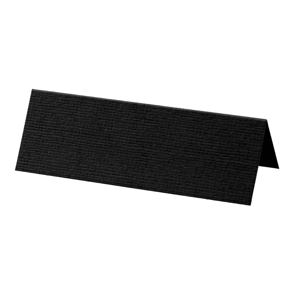 Bordkort sort 3,5cm x 10cm, 10 stk. borddækning