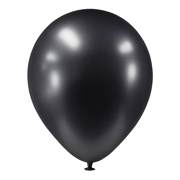 Balloner sort chrome 30cm, 25 stk. festpynt