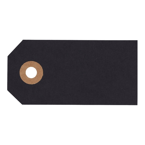 Manilamærker sort 4cm x 8cm, 10 stk. bordkort