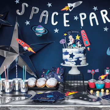 Papkrus Space Party, 6 stk. festartikler