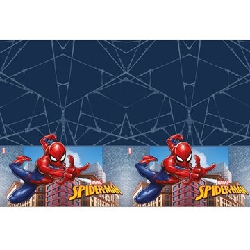 Dug Spiderman plast 1,2 m x 1,8m fødselsdag bordpynt