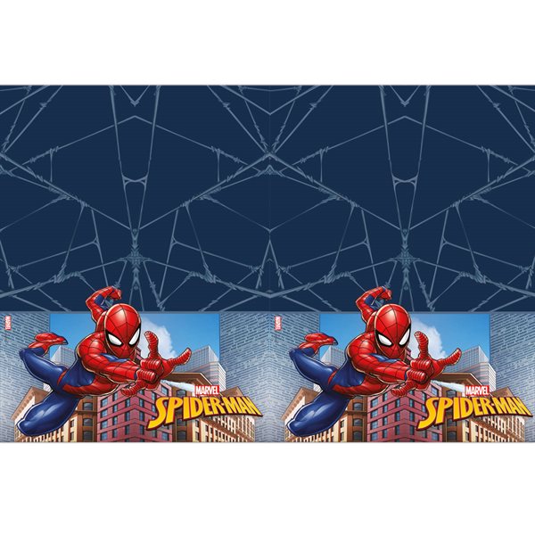 Dug Spiderman plast 1,2 m x 1,8m fødselsdag bordpynt