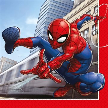Servietter Spiderman 33cm x 33cm, 20 stk. børnefødselsdag
