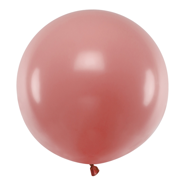 Ballon Rund gammelrosa pastel 60cm festpynt