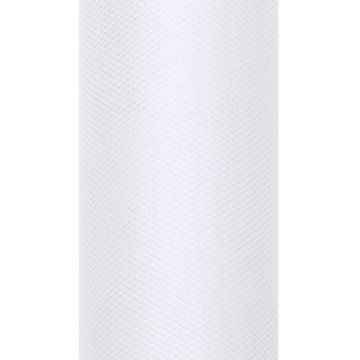 Tyl hvid 8cm x 20m festartikler