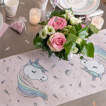 Bordløber Unicorn Enhjørning 30cm x 5m bordpynt