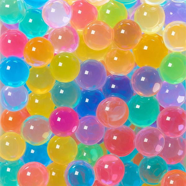 Vandperler til dekorationer multi 1cm, 10g / 1 liter dekoration