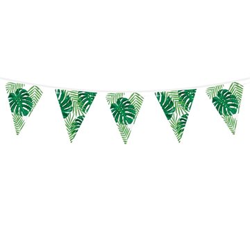 Vimpel Hawaii Aloha hvid/grøn 1,3m festartikler